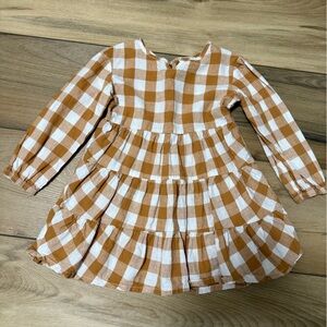 Little Co by Lauren Conrad - Brown Gingham Dress Size 5T